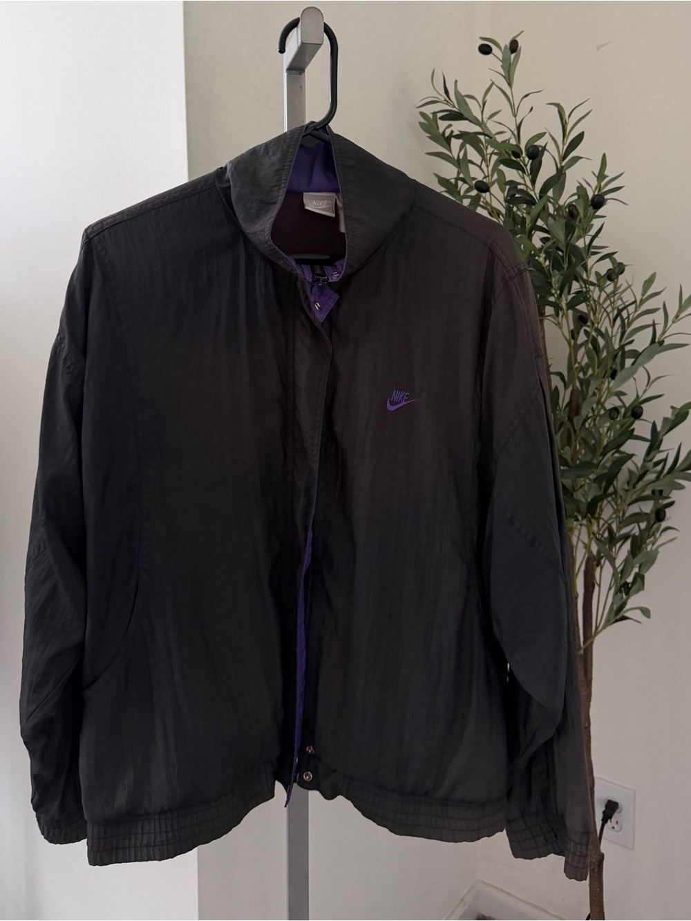 Nike vintage windbreaker 80s black L
